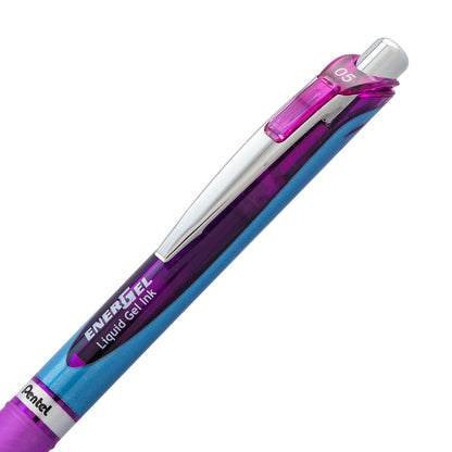 EnerGel RTX Retractable Liquid Gel Pen, (0.5mm) Needle Tip, Fine Line, Violet Ink (BLN75-V)