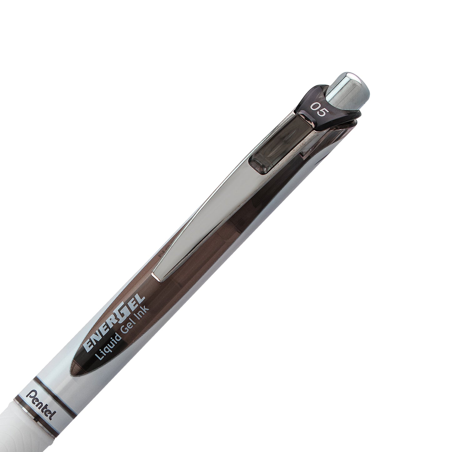 EnerGel Pearl Retractable (0.5mm) Needle Tip, Fine Line, Black Accent, Black Ink (BLN75PW-A)
