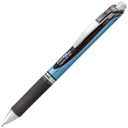 EnerGel RTX Retractable Liquid Gel Pen, (0.7mm) Needle Tip, Medium Line, Black Ink (BLN77-A)