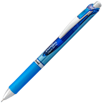 EnerGel RTX Retractable Liquid Gel Pen, (0.7mm) Needle Tip, Medium Line, Blue Ink (BLN77-C)