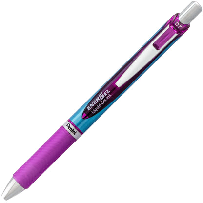 EnerGel RTX Retractable Liquid Gel Pen, (0.7mm) Needle Tip, Medium Line, Violet Ink (BLN77-V)