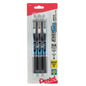 EnerGel RTX Retractable Liquid Gel Pen, (0.7mm) Needle Tip, Medium Line, Black Ink 3-Pk (BLN77BP3A)
