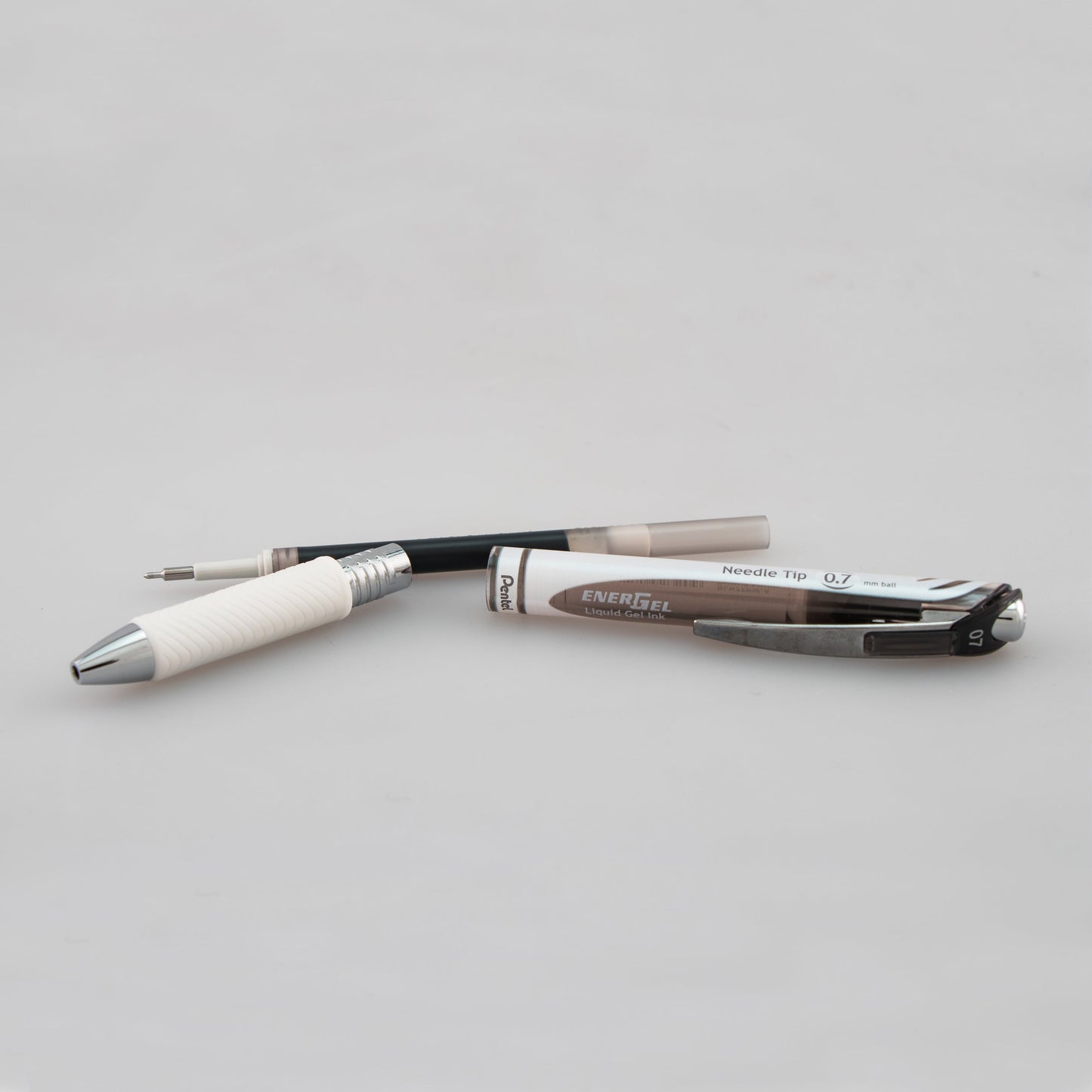 EnerGel Pearl Retractable Liquid Gel Pen, (0.7mm) Needle Tip, Medium Line, Black Ink (BLN77PW-A)