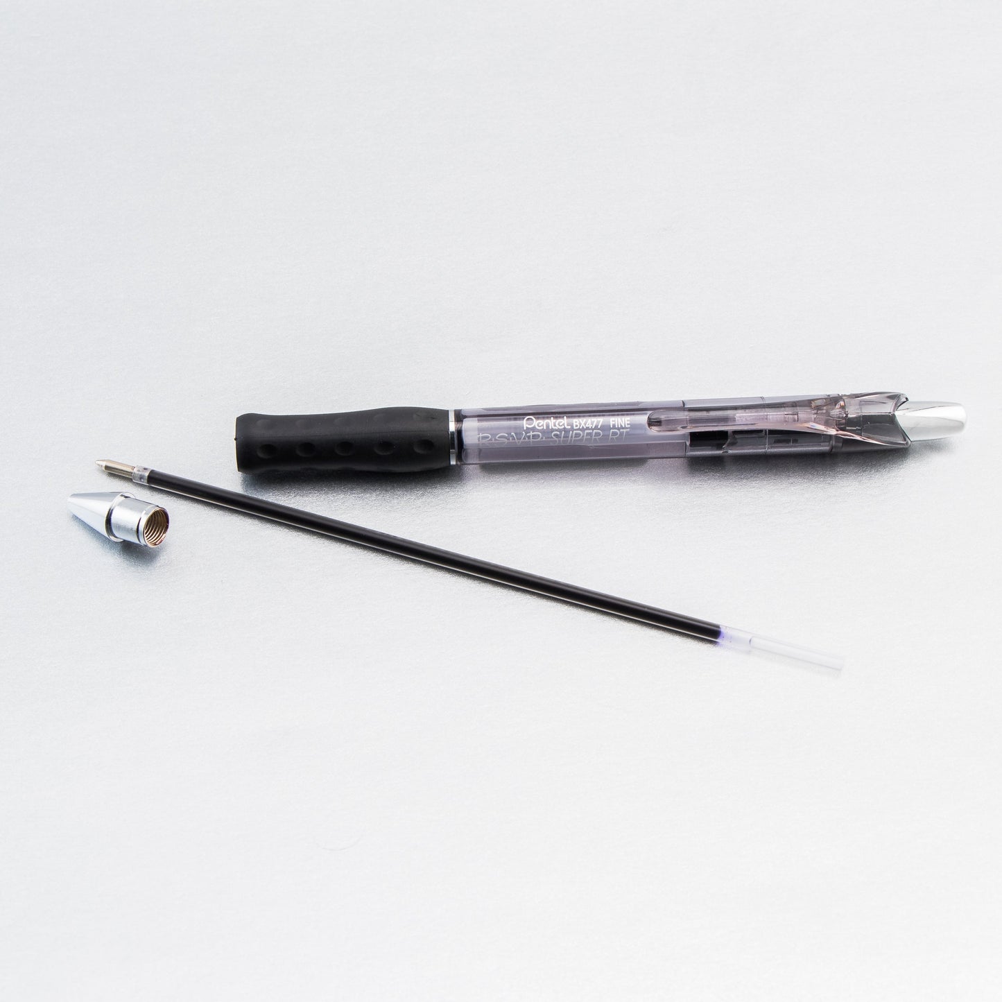 RSVP Super RT Ballpoint Pen, (0.7mm) Fine Line, Black Ink (BX477-A)