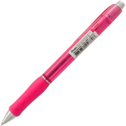 RSVP Super RT Ballpoint Pen, (1.0mm) Medium Line, Pink Ink (BX480-P)