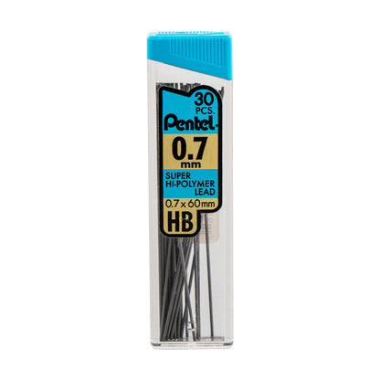 Super Hi-Polymer Lead Refill (0.7mm) Medium, HB, 30 pcs/Tube (C27-HB)