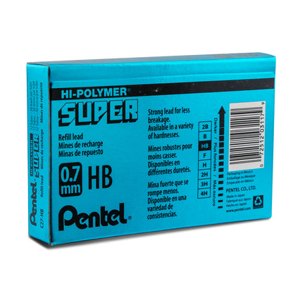 Super Hi-Polymer Lead Refill (0.7mm) Medium, HB, 30 pcs/Tube (C27-HB)