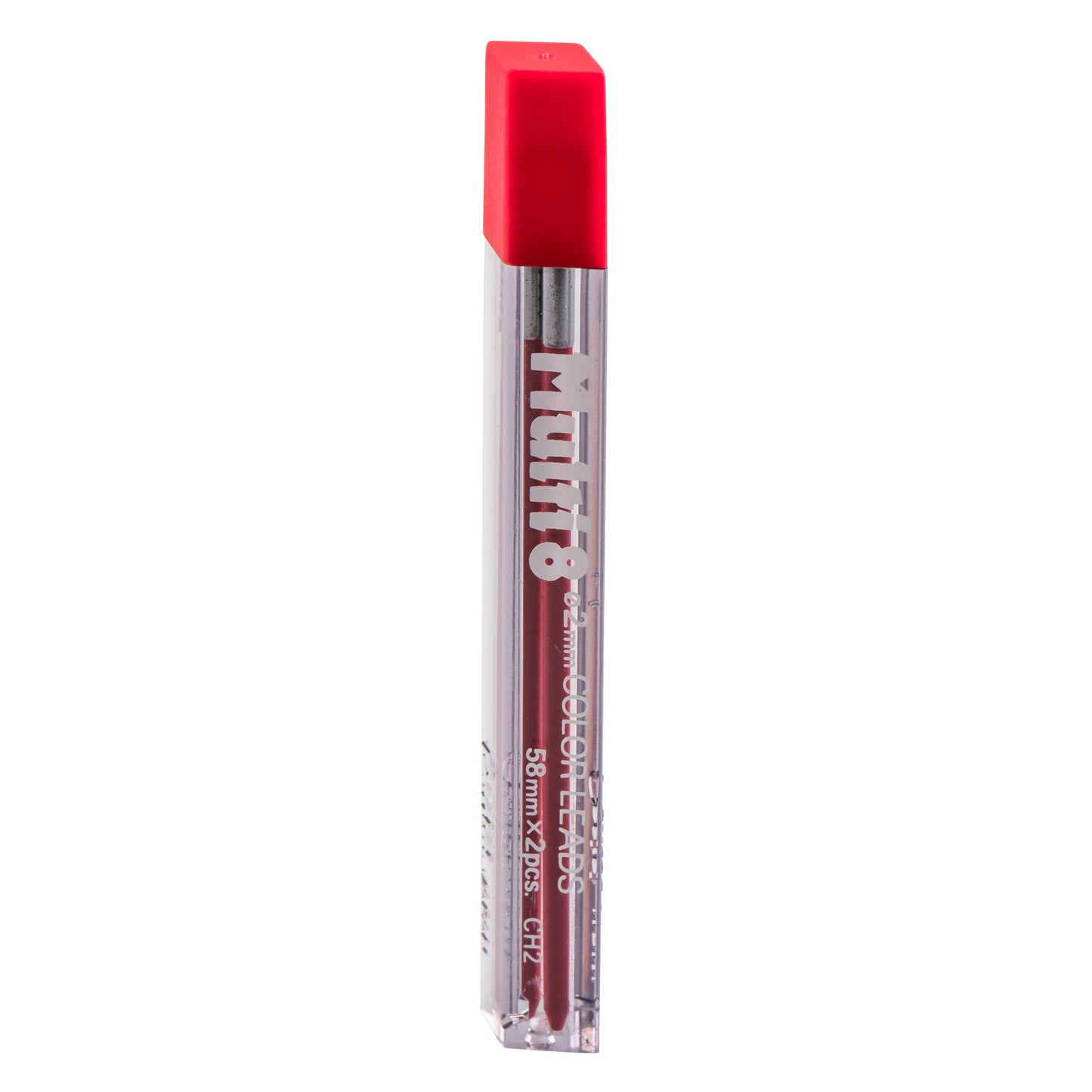 Pentel Arts 8 Colour Pencil Lead Refill (2.0mm), Red, 2 pcs/Tube (CH2-B)