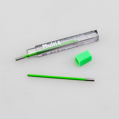 Pentel Arts 8 Colour Pencil Lead Refill (2.0mm), Lt. Green, 2 pcs/Tube (CH2-K)