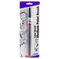 Pentel Arts Color Brush with Pigment Ink, Medium Tip, Black Ink 1-Pk (FP5MBPA)