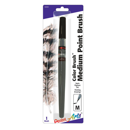 Pentel Arts Color Brush with Pigment Ink, Sepia Ink, 1-pk (GFPBP141)