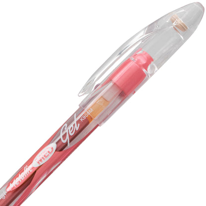 Sunburst Metallic Gel Pen, Medium Line, Permanent Red Ink (K908-MB)