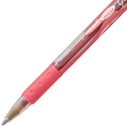 Sunburst Metallic Gel Pen, Medium Line, Permanent Red Ink (K908-MB)
