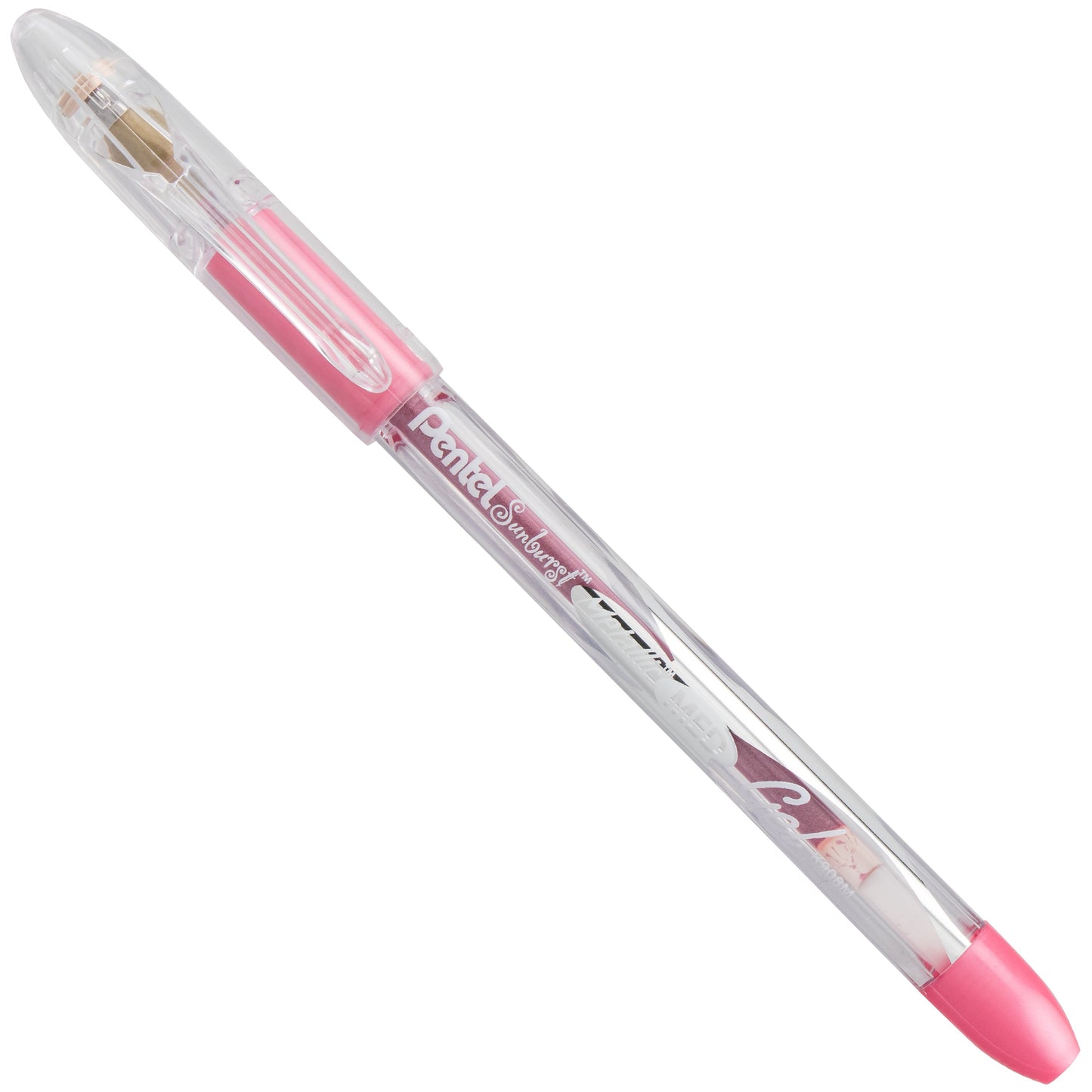Sunburst Metallic Gel Pen, Medium Line, Permanent Pink Ink (K908-MP)