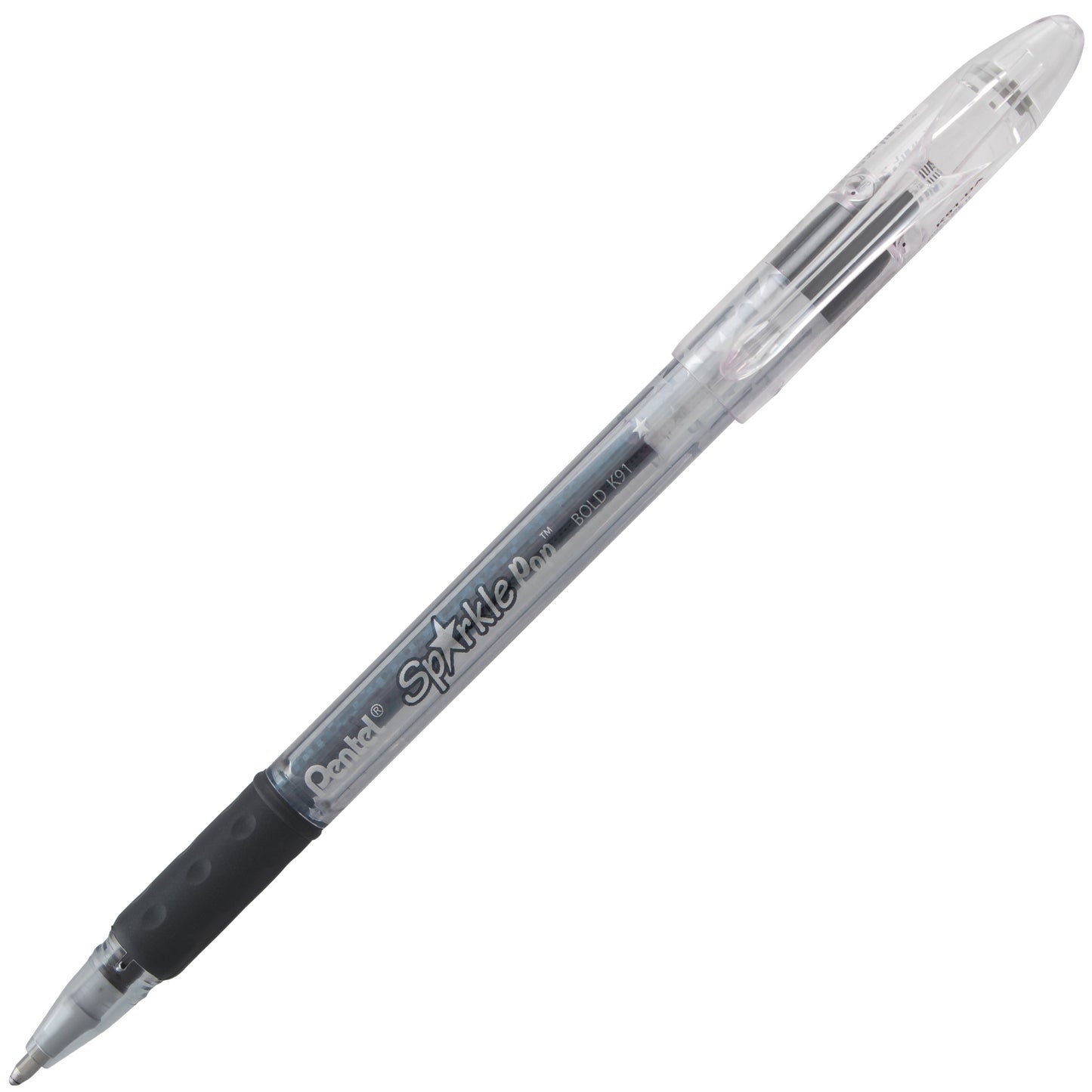 Sparkle Pop Metallic Gel Pen, (1.0mm) Bold Line, Black-Red Ink (K91-DA)