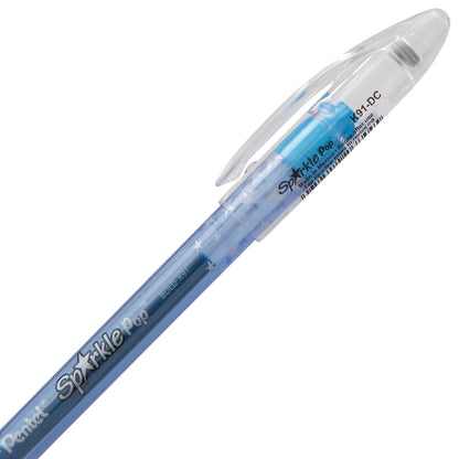 Sparkle Pop Metallic Gel Pen, (1.0mm) Bold Line, Blue-Green Ink (K91-DC)