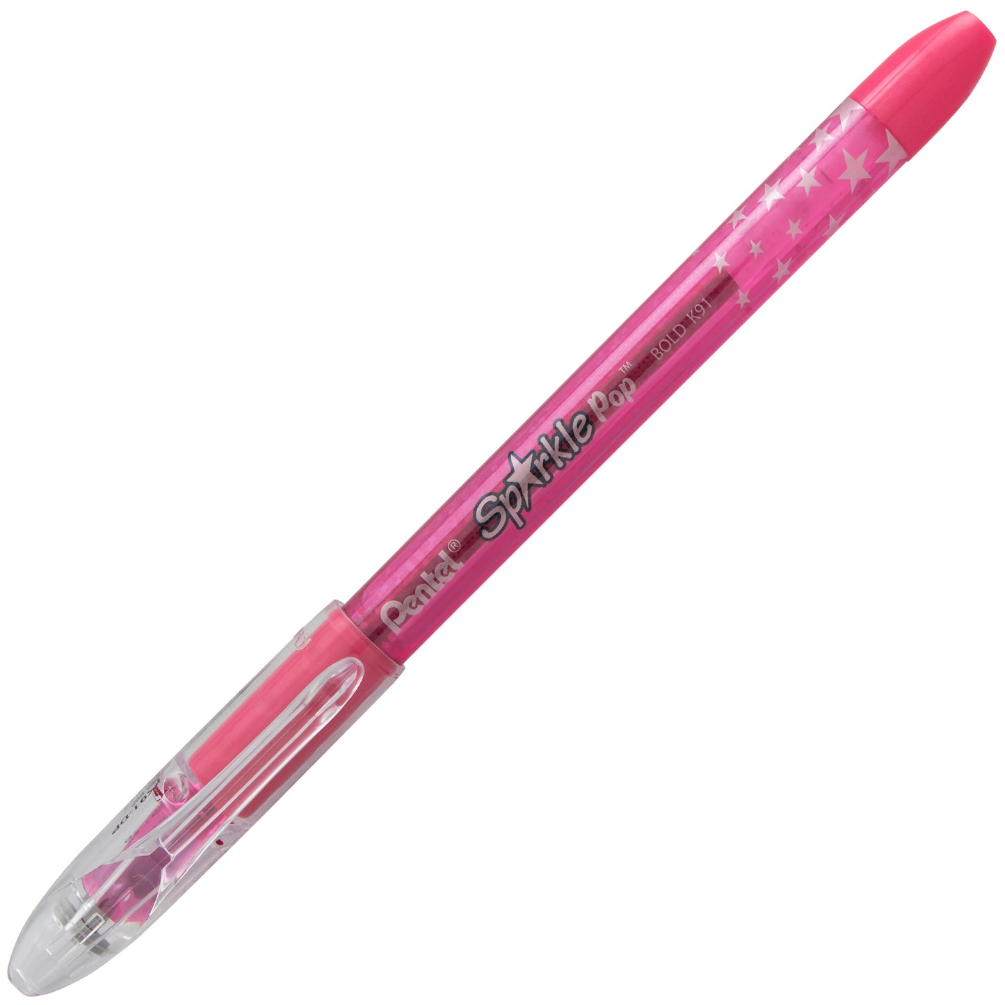 Sparkle Pop Metallic Gel Pen, (1.0mm) Bold Line, Pink-Pink (K91-DP)