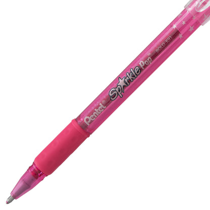 Sparkle Pop Metallic Gel Pen, (1.0mm) Bold Line, Pink-Pink (K91-DP)