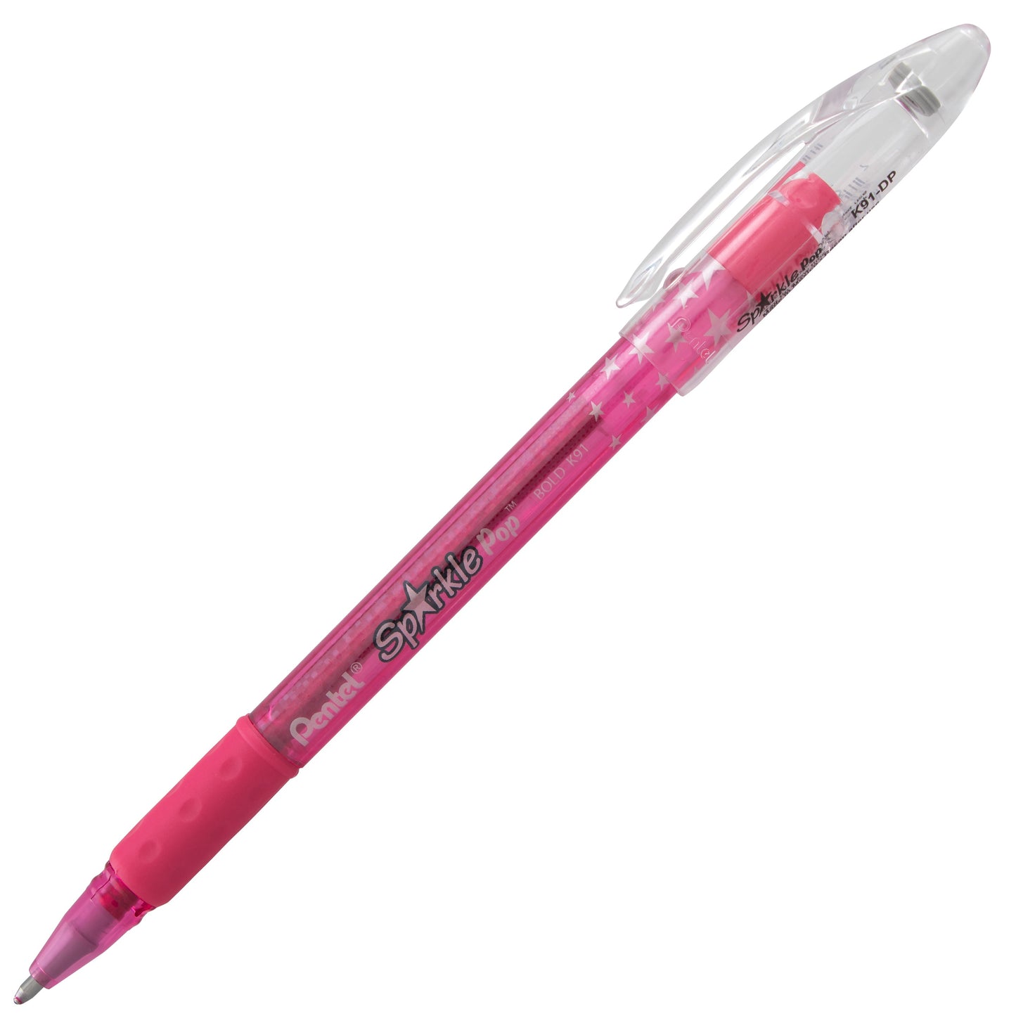 Sparkle Pop Metallic Gel Pen, (1.0mm) Bold Line, Pink-Pink (K91-DP)