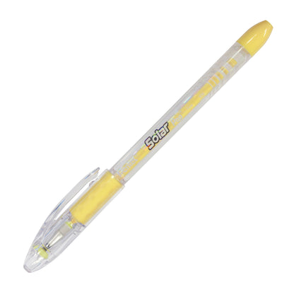 Solar Pop Neon Gel Pen, (0.6mm) Medium Line, Yellow Ink (K96-G)