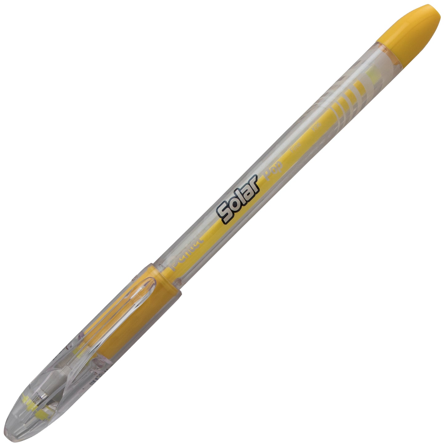 Solar Pop Neon Gel Pen, (0.6mm) Medium Line, Yellow Ink (K96-G)