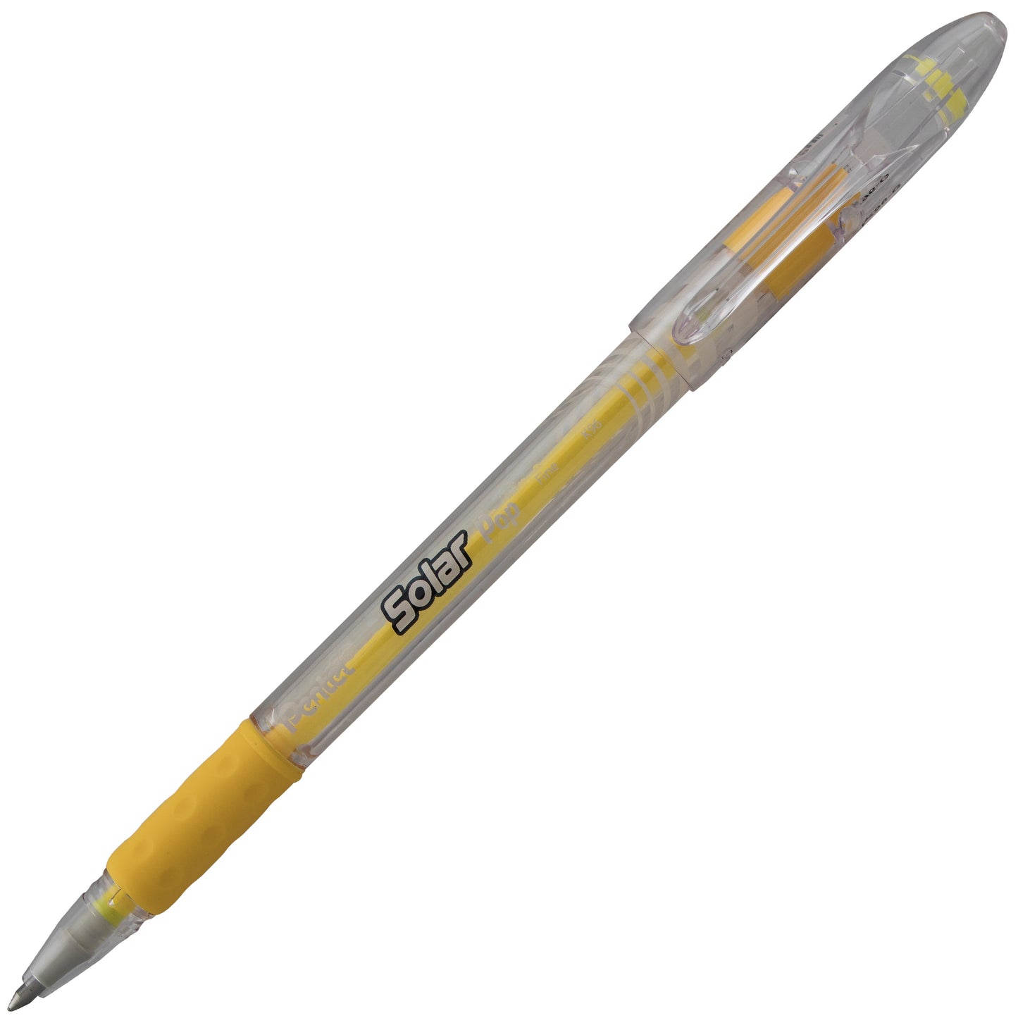 Solar Pop Neon Gel Pen, (0.6mm) Medium Line, Yellow Ink (K96-G)