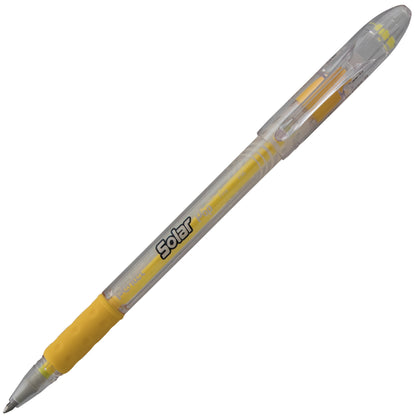 Solar Pop Neon Gel Pen, (0.6mm) Medium Line, Yellow Ink (K96-G)