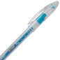 Solar Pop Neon Gel Pen, (0.6mm) Medium Line, Sky Blue Ink (K96-S)