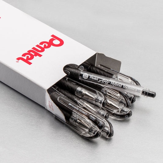 Pentel Arts Hybrid Technica (0.5mm) Gel Pen, Black Ink (KN105-A)