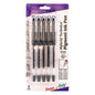 Pentel Arts Hybrid Technica (0.3/0.4/0.5/0.6/0.8mm) Gel Pen, Black Ink 5-Pk (KN10BP5A)