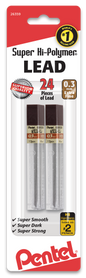 Super Hi-Polymer Lead Refill (0.3mm) Extra Fine, HB, 12 pcs/Tube 2-Pk (L300BP2HB)