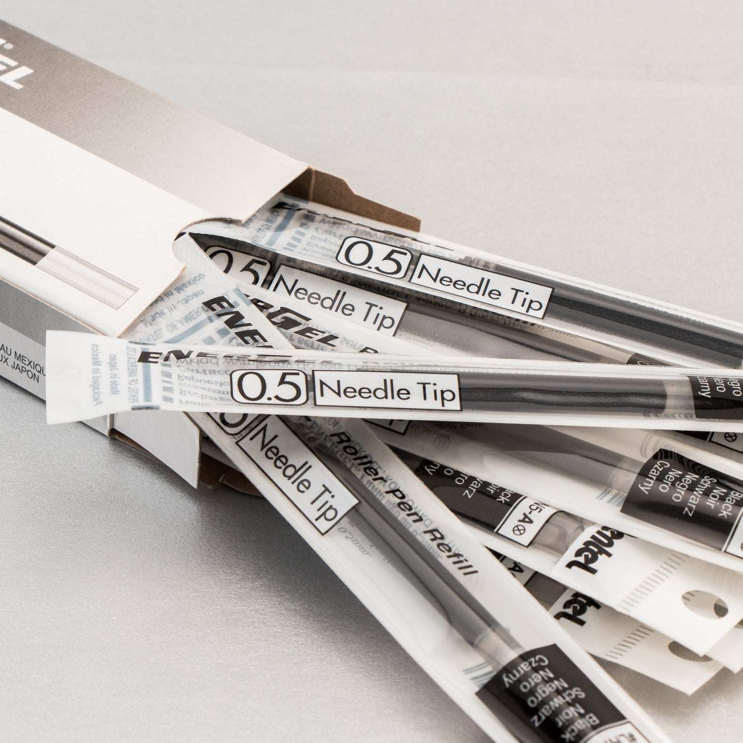 Refill Ink - For EnerGel Gel Pen, 0.5mm Needle Tip, Fine, Black Ink (LRN5-A)