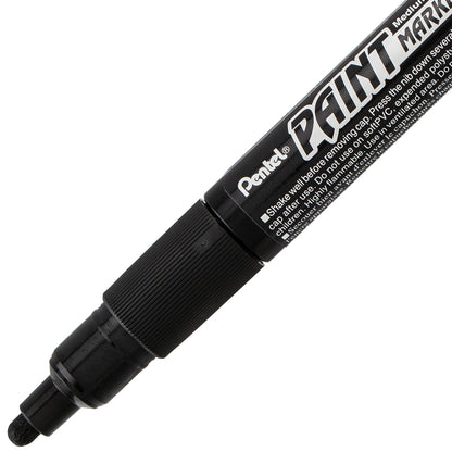 Paint Markers, Medium Bullet Point, Black Ink (MMP20-A)