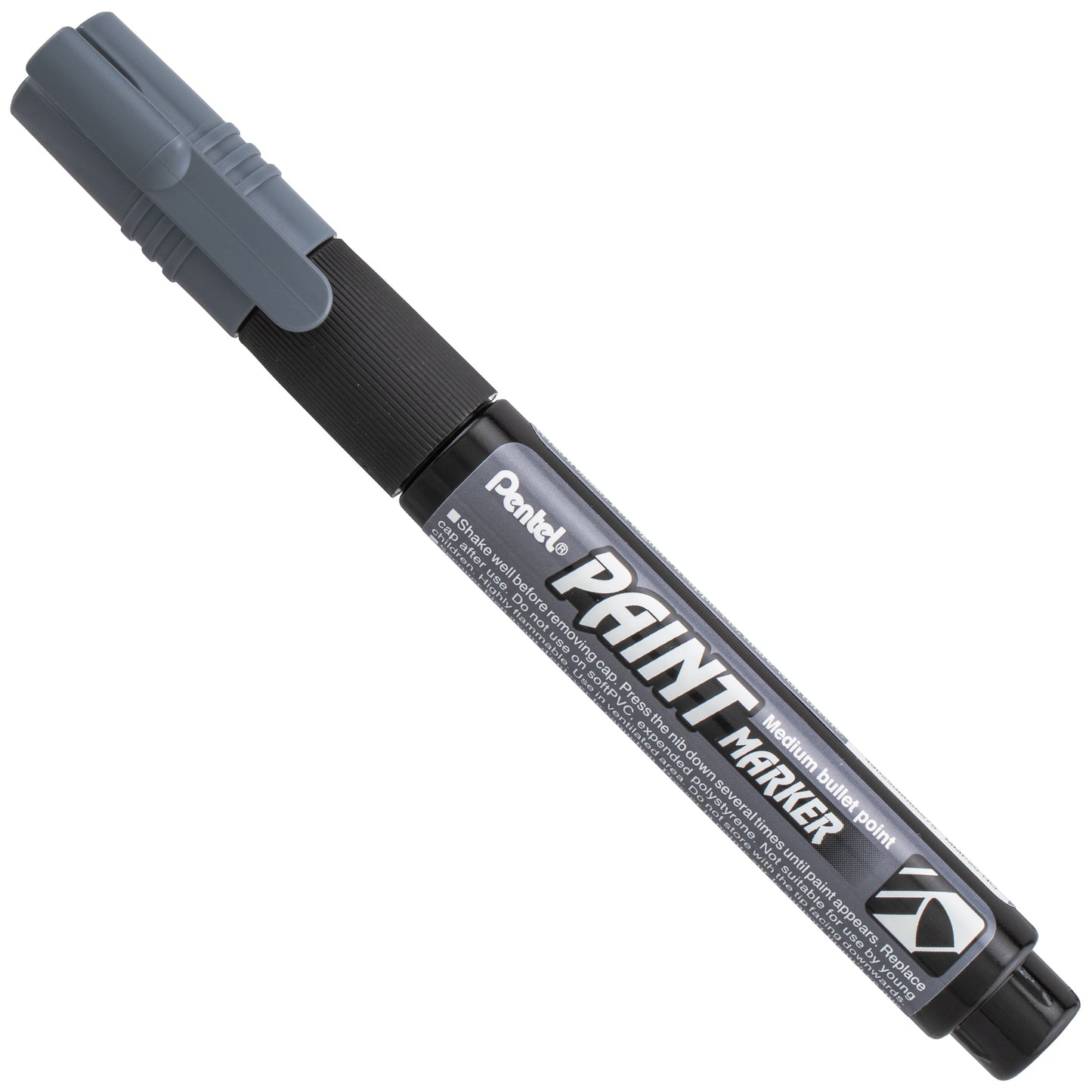 Paint Markers, Medium Bullet Point, Gray Ink (MMP20-N)