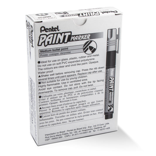 Paint Markers, Medium Bullet Point, Gray Ink (MMP20-N)