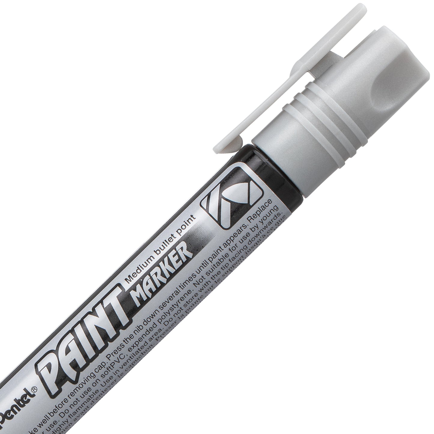 Paint Markers, Medium Bullet Point, Silver Ink (MMP20-Z)