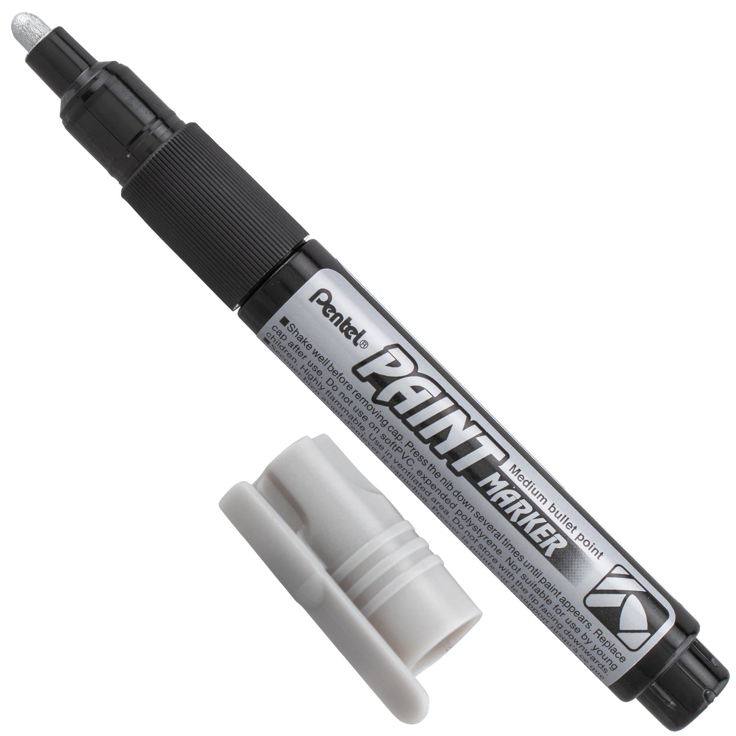 Paint Markers, Medium Bullet Point, Silver Ink (MMP20-Z)