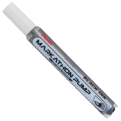 Markathon Pump Dry Erase Marker, Chisel Tip, Black Ink (MWL6SX-A)