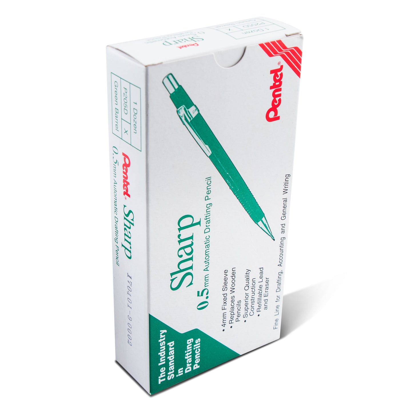 Sharp Mechanical Pencil (0.5mm), Green Barrel (P205D)