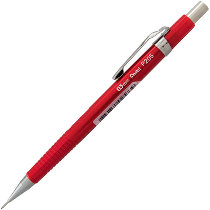 Sharp Mechanical Pencil, (0.5mm), Metallic Red Barrel (P205MB)