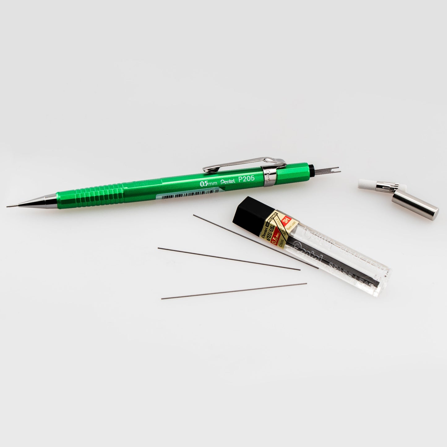 Sharp Mechanical Pencil, (0.5mm), Metallic Green Barrel (P205MD)