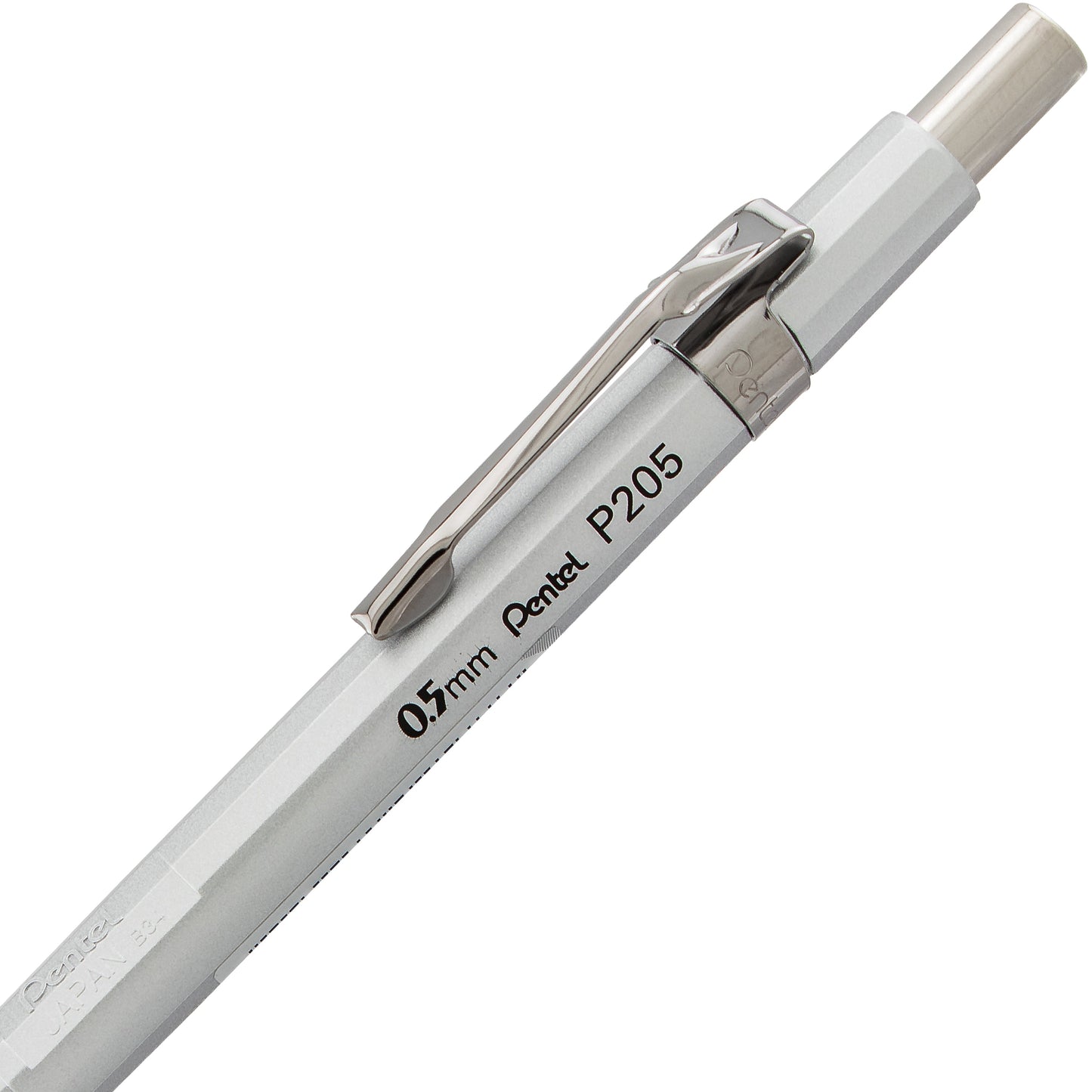 Sharp Mechanical Pencil, (0.5mm), Metallic Silver Barrel (P205Z)