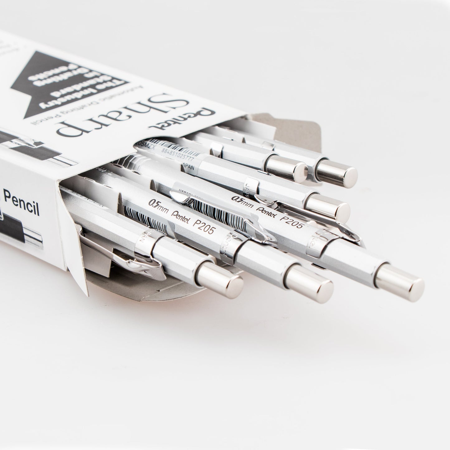 Sharp Mechanical Pencil, (0.5mm), Metallic Silver Barrel (P205Z)