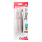 Sharp Mechanical Pencil (0.7mm) Metallic Barrels, Assorted Colors (Z/MS/MK1), 3-Pk (P207MBP3M)