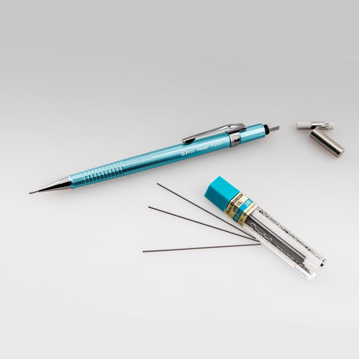 Sharp Mechanical Pencil (0.7mm) Metallic Sky Blue Barrel (P207MS)