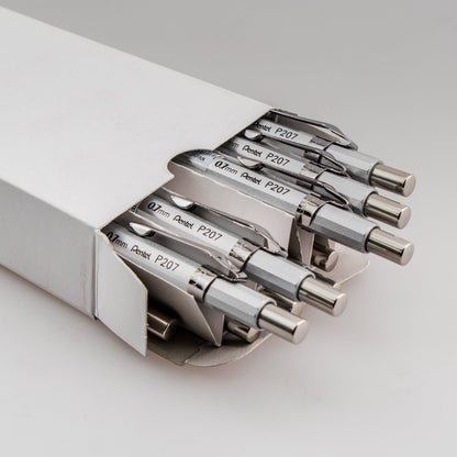Sharp Mechanical Pencil (0.7mm) Metallic Silver Barrel (P207Z)