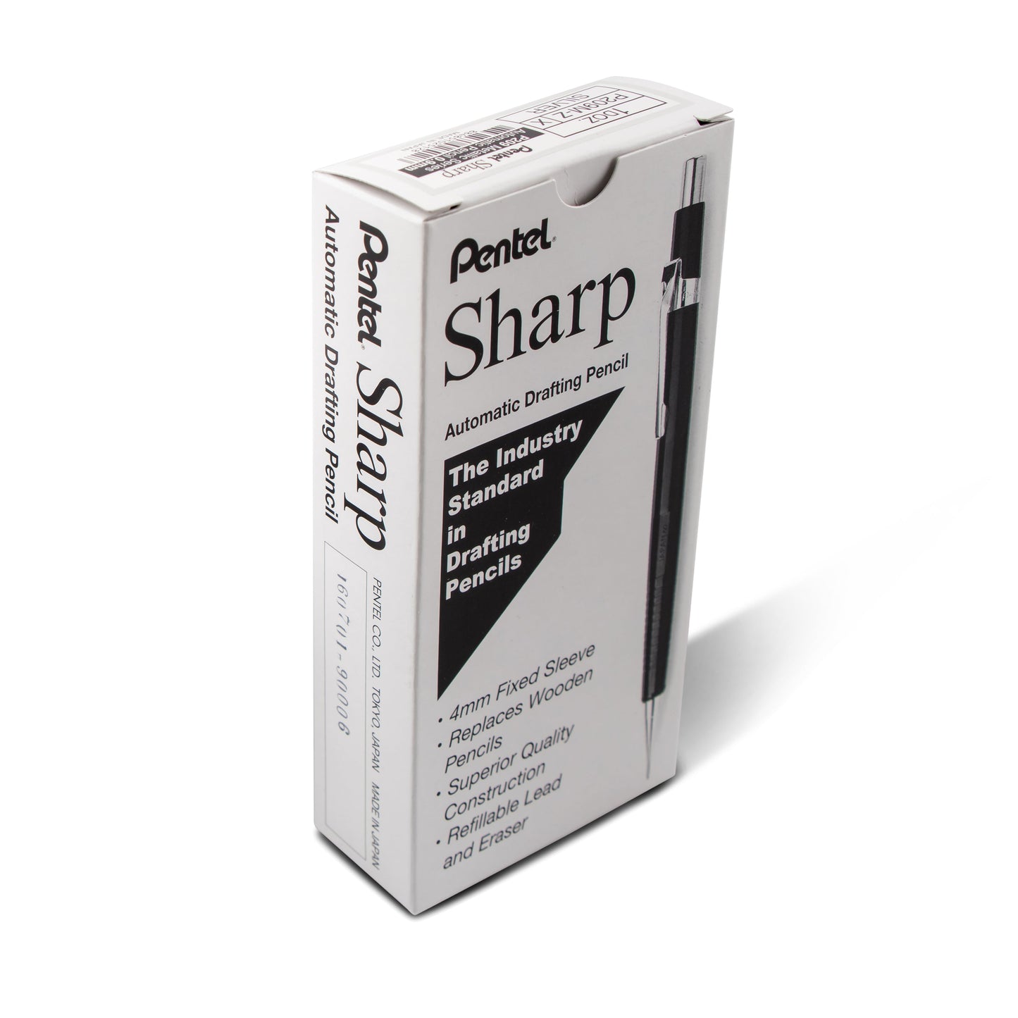 Sharp Mechanical Pencil, (0.9mm), Metallic Silver Barrel (P209Z)