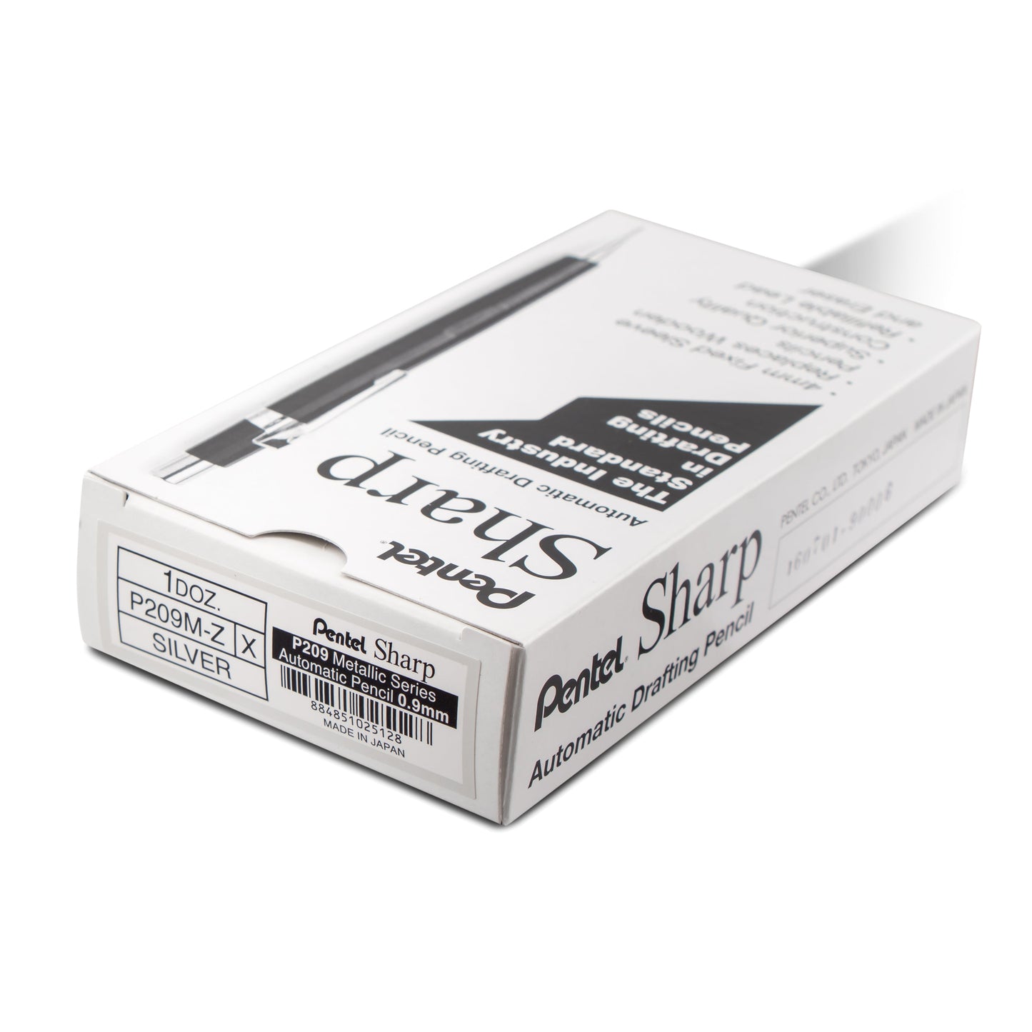 Sharp Mechanical Pencil, (0.9mm), Metallic Silver Barrel (P209Z)