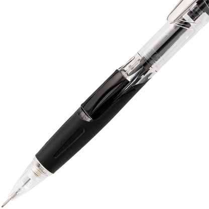 Twist-Erase Click Mechanical Pencil (0.5mm) Clear Barrel, Black Grip (PD275TA)