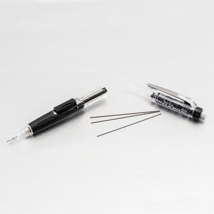 Twist-Erase Click Mechanical Pencil (0.5mm) Clear Barrel, Black Grip (PD275TA)